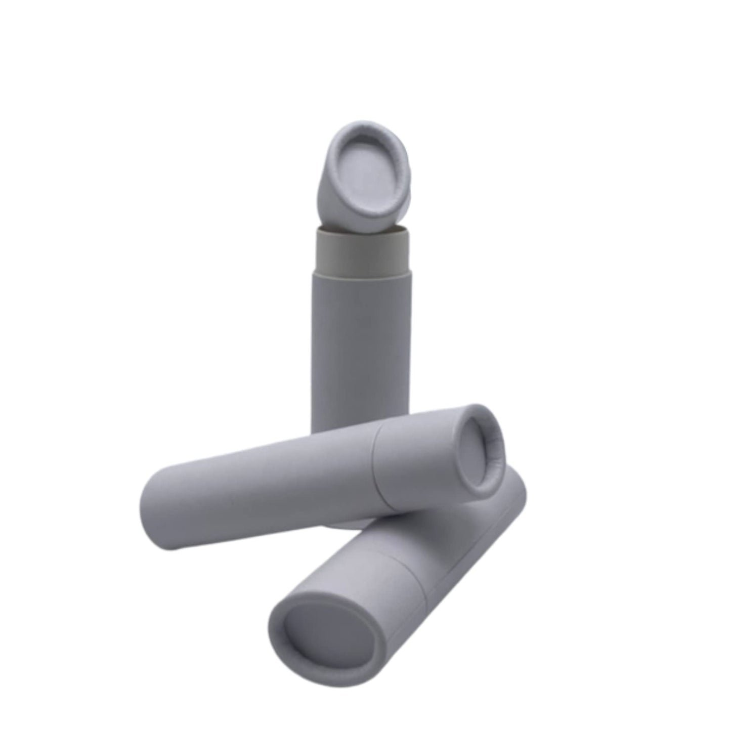 .5 ounce / 15 g White Oval Push-up Lip Balm Tubes