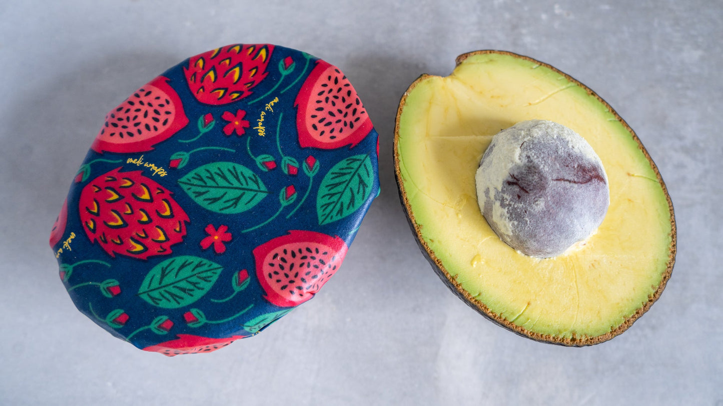 Beeswax Wrap Bulk Roll - Dragonfruit Print