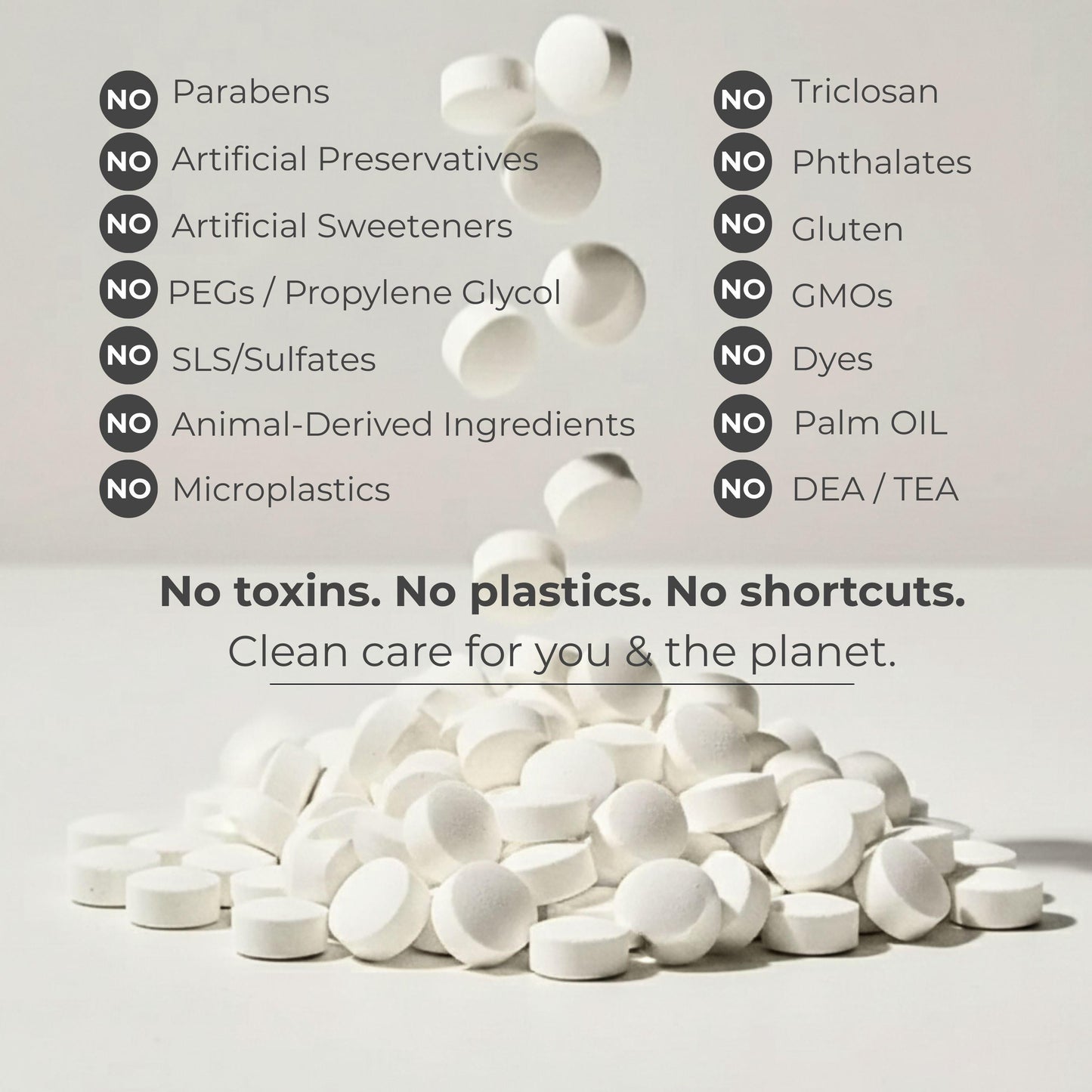 Fluoride Cool Mint Toothpaste Tablets — 4 Months