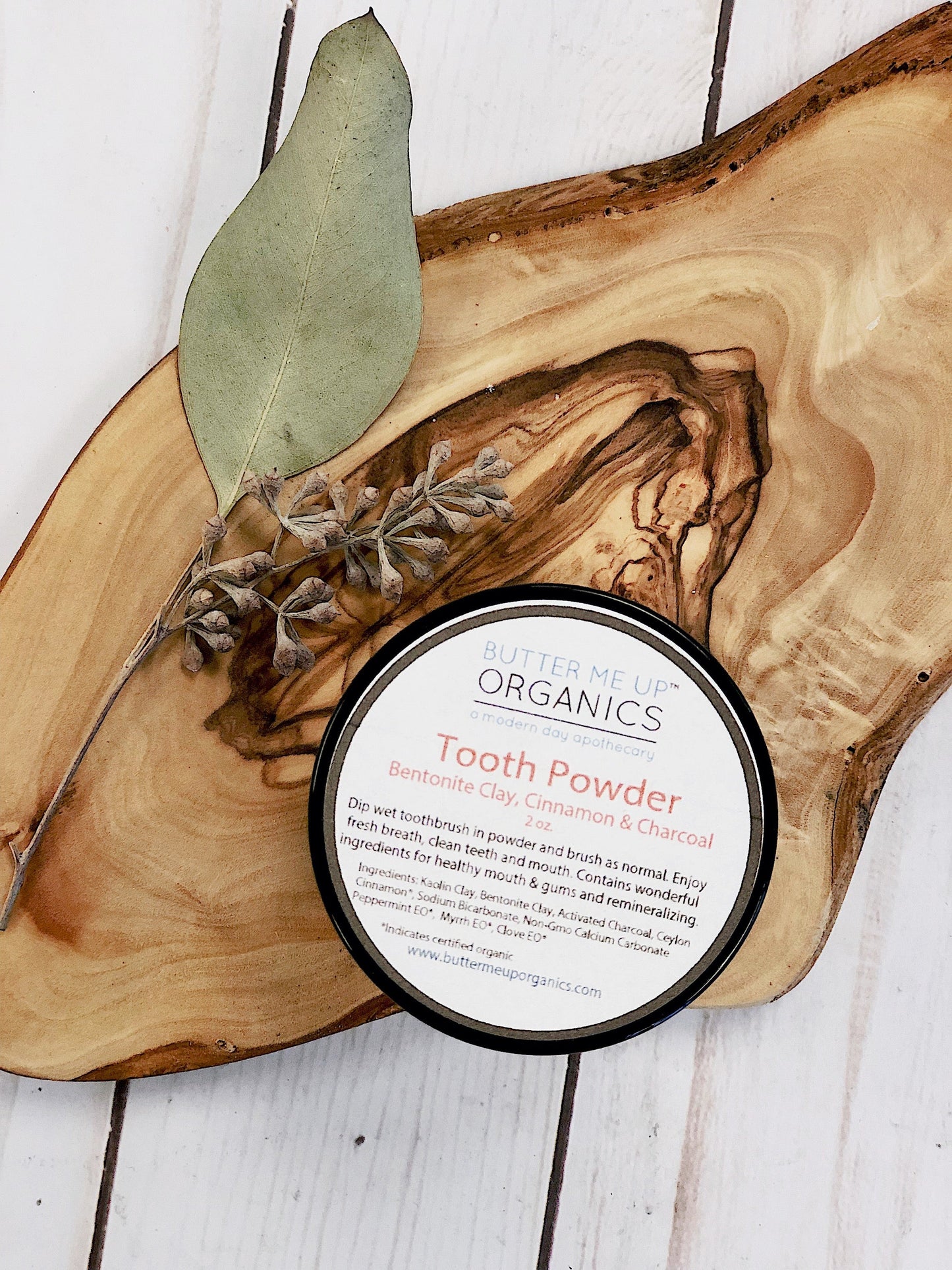 Butter Me Up Organics - Remineralizing Toothpaste Powder
