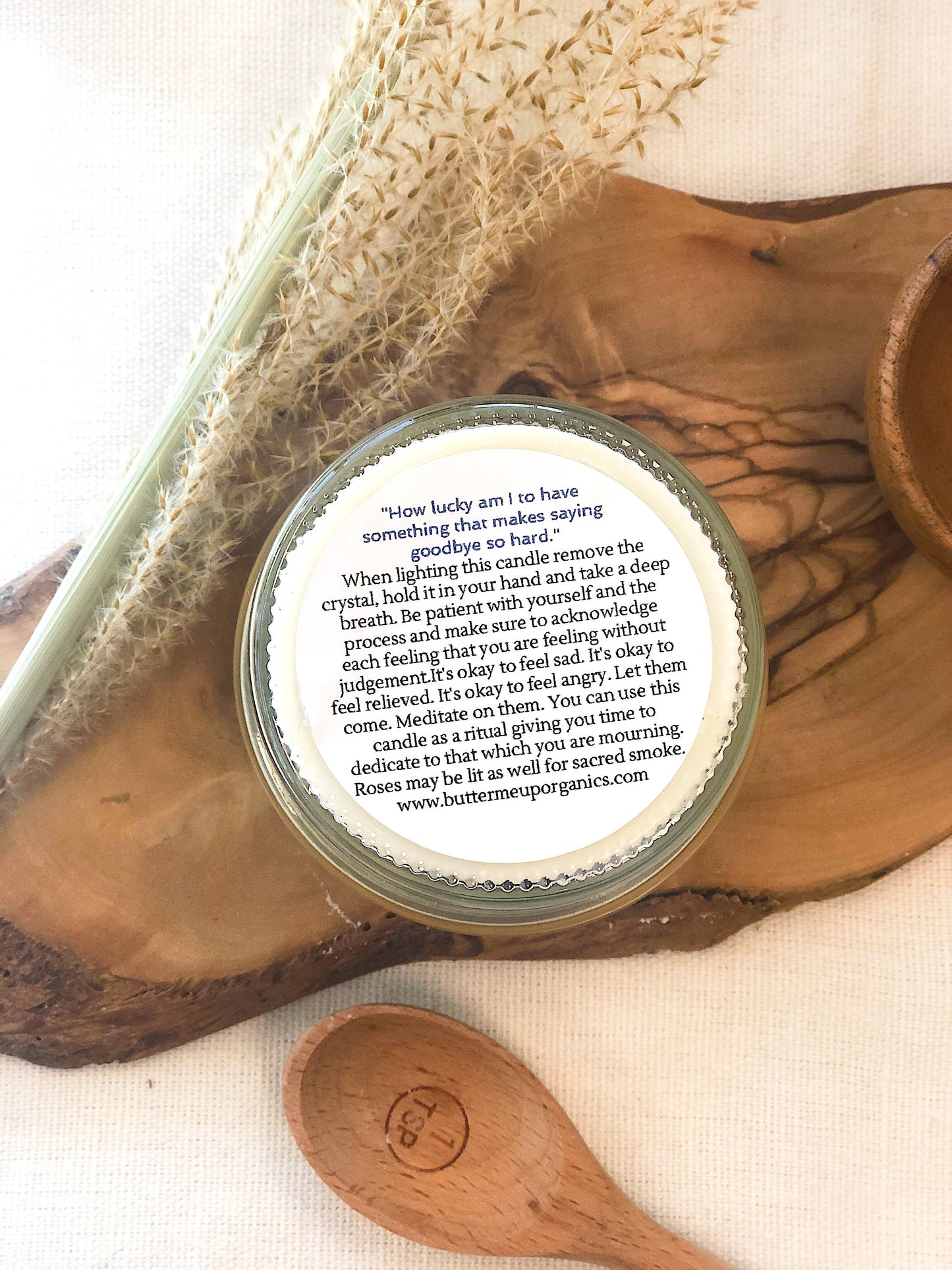 Butter Me Up Organics - Intention Candle (Grief)