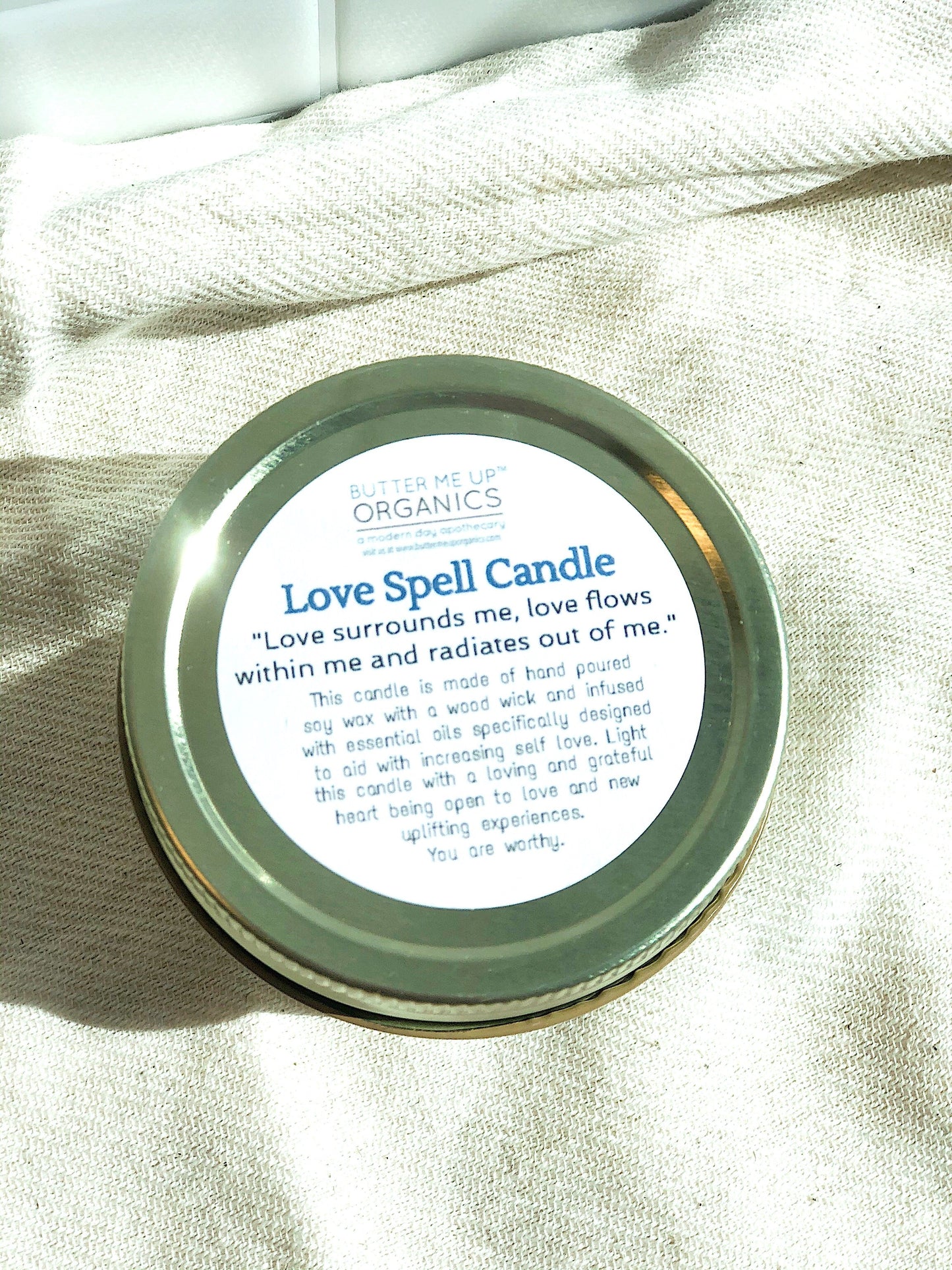 Butter Me Up Organics - Intention Candle (Love)